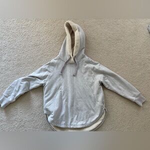Eddie Bauer Gray Sherpa-Lined Hoodie